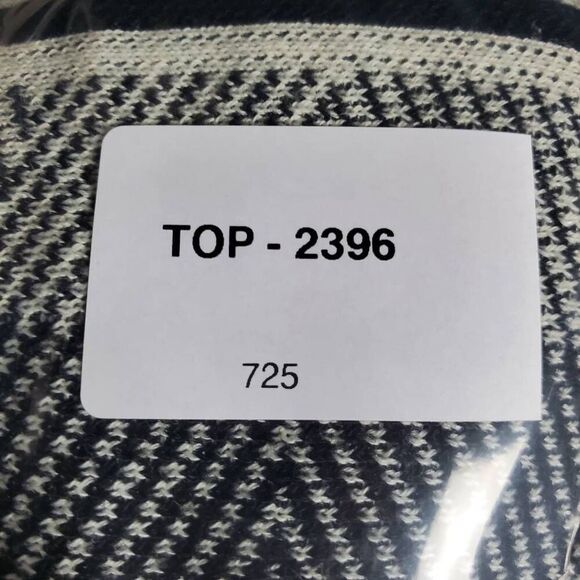 Jon & Anna New York Open Front Poncho Cardigan S/M Black White Aztec Print - Picture 5 of 5